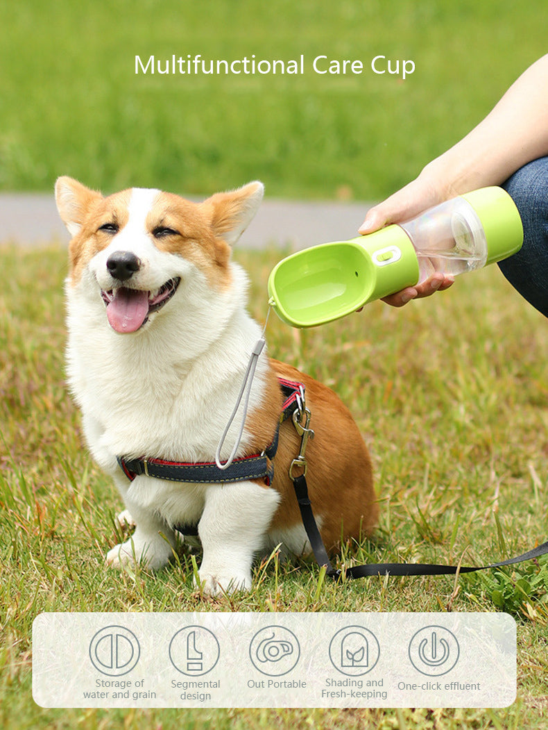 Pet Dog Water Bottle Feeder Bowl Portable Water Food Bottle Pets Outdoor Travel Drinking Dog Bowls Water Bowl for Dogs