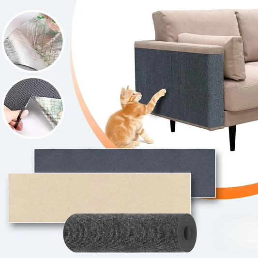 Self-Adhesive Carpet Cats Scratch Board Wall Anti Cat Scratch Sofa Diy Cats Scratch Board Sofa Protection Paws Sharpen Trimmable