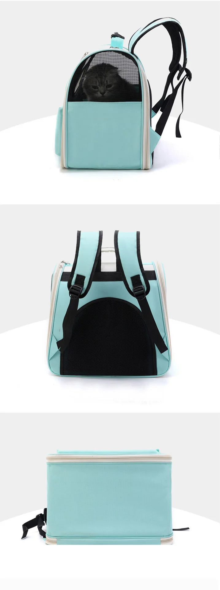 0-7.5kg Cat Outdoor Carrier Bag Breathable Portable Cat Backpack Travel Transparent Bag For Cats Dogs Carrying Pet Supplies