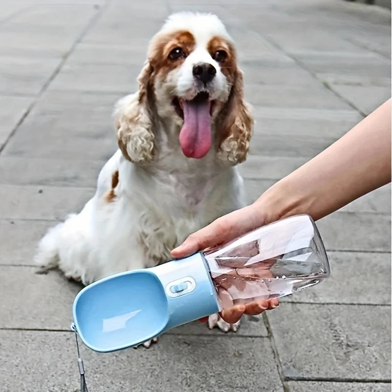 Portable Dog Water Bottle - Leakproof Pet Drinking Bottle with Bowl for Travel and Outdoor Activities