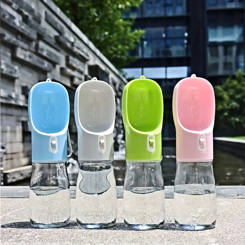 Portable Dog Water Bottle - Leakproof Pet Drinking Bottle with Bowl for Travel and Outdoor Activities