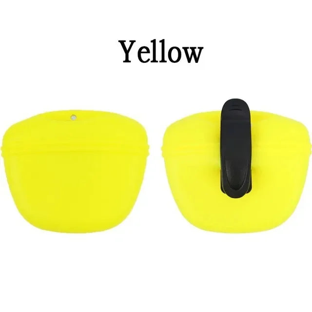 Silicone Pet Dog Training Waist Bag Portable Food Reward Storage Bag Puppy Treat Pouch with Magnetic Clip Pet Outing Supplies