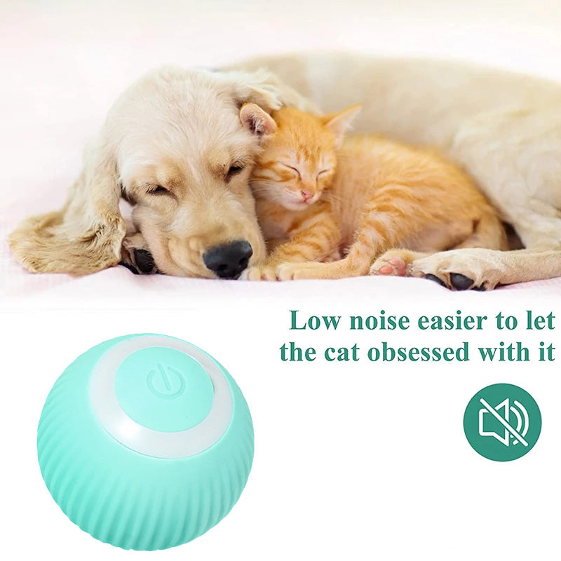 Smart Cat Toys Automatic Rolling Ball Electric Cat Toys Interactive For Cats Training Self-moving Kitten Toys Pet Accessories