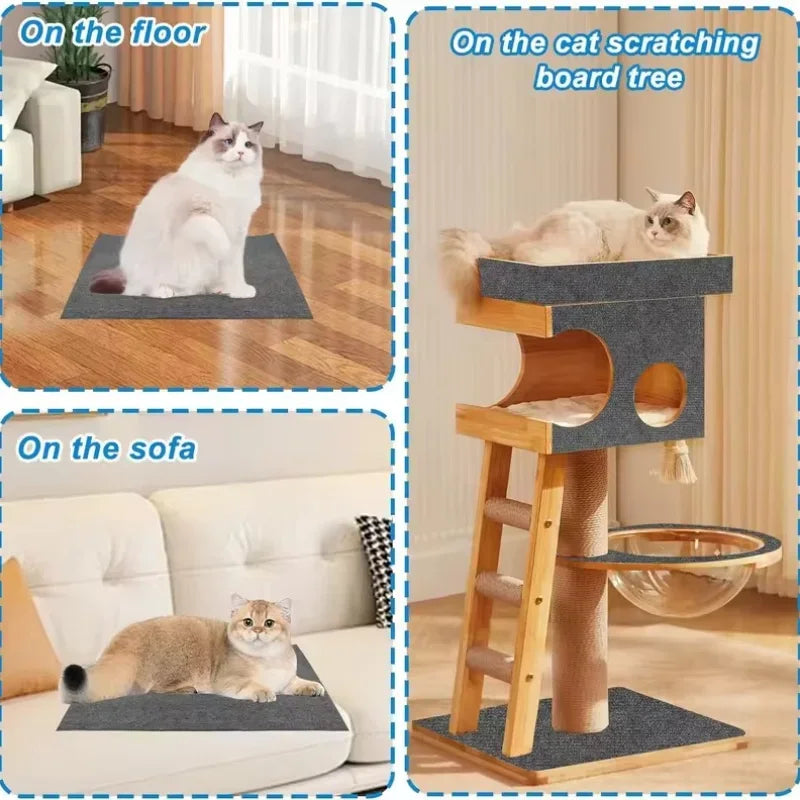 Self-Adhesive Carpet Cats Scratch Board Wall Anti Cat Scratch Sofa Diy Cats Scratch Board Sofa Protection Paws Sharpen Trimmable