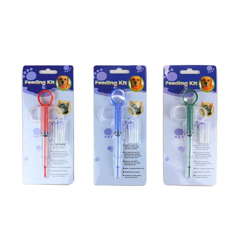 Pet Medicine Syringe Feeder Tablet Pill Gun Piller Push Dispenser Pet Dog Cat Medicine Water Milk Syringes Dog Cat Accessories