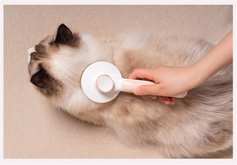 Pet Cat Brush Dog Comb Hair Removes Pet Hair Comb Self Cleaning Slicker Brush For Cats Dogs Removes Tangled Hair Beauty Products