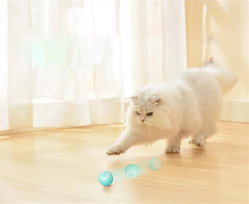 Smart Cat Toys Automatic Rolling Ball Electric Cat Toys Interactive For Cats Training Self-moving Kitten Toys Pet Accessories