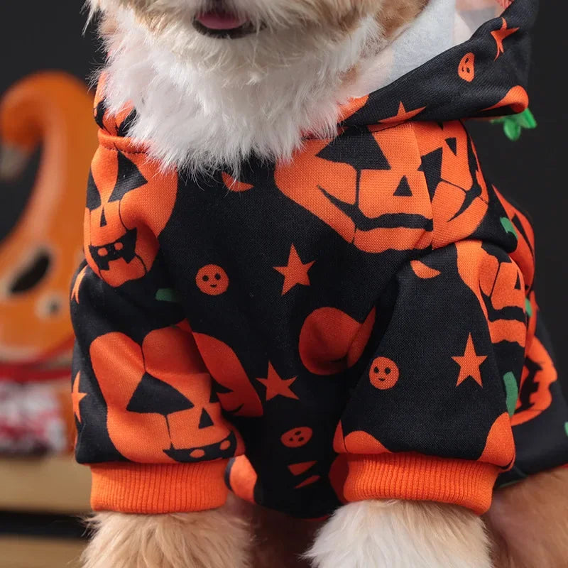 Dog, Cat, Pumpkin Hoodie Halloween Party Pet Clothing