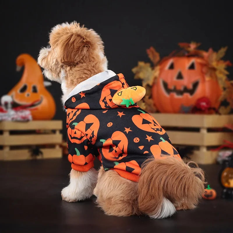 Dog, Cat, Pumpkin Hoodie Halloween Party Pet Clothing