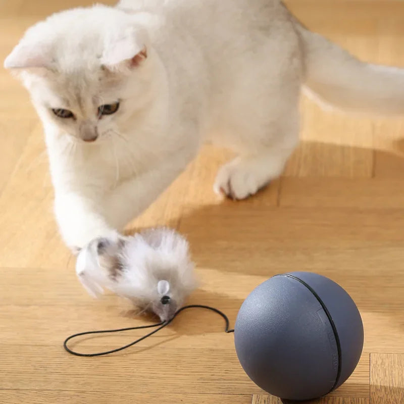 Cat Toys Mouse Teaser Ball Fun Moving Toy for Pet Cat Dog Electric Teaser Ball Automatic Intelligent Rolling Ball