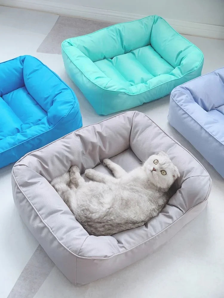 Summer Waterproof Oxford Cloth Cool Nest Cage Four Seasons Universal Pet Nest Sticky Fur Dog Bed Summer Cat Nest Cat Villa