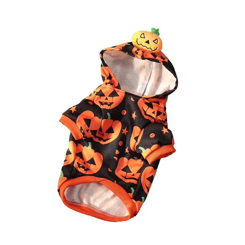 Dog, Cat, Pumpkin Hoodie Halloween Party Pet Clothing