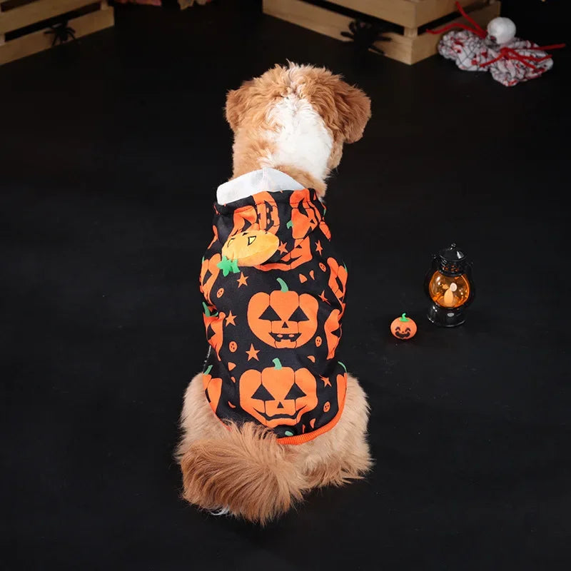 Dog, Cat, Pumpkin Hoodie Halloween Party Pet Clothing