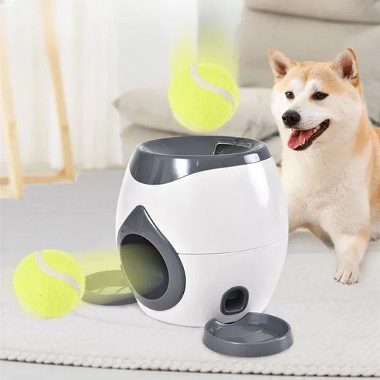 New Dog Tennis Food Reward Machine Dog Interactive Training Intelligent Automatic Leaky Food Pet Toy