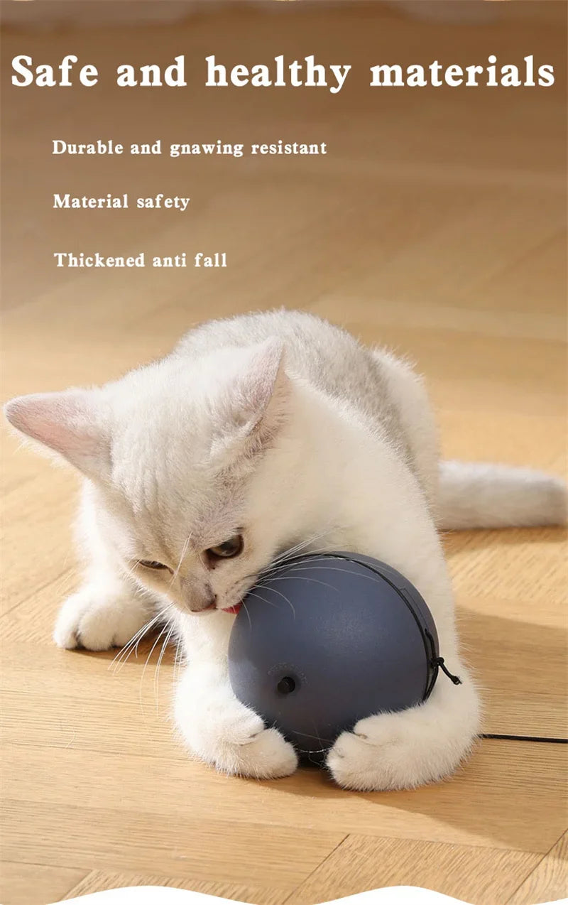 Cat Toys Mouse Teaser Ball Fun Moving Toy for Pet Cat Dog Electric Teaser Ball Automatic Intelligent Rolling Ball