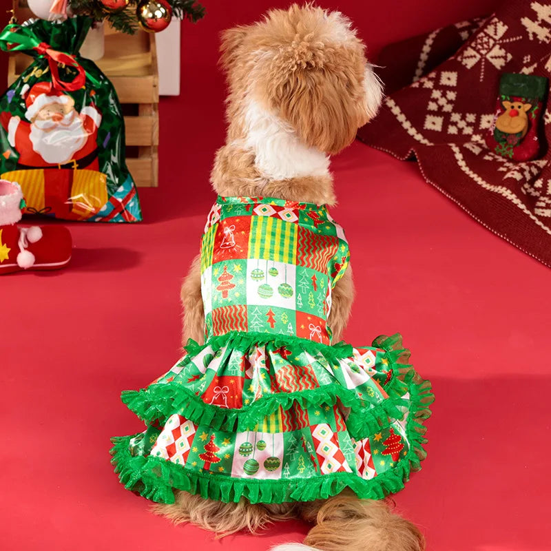 New Pet Clothes, Christmas Dresses, Cute Dog Clothes, Cat Christmas Party Costumes