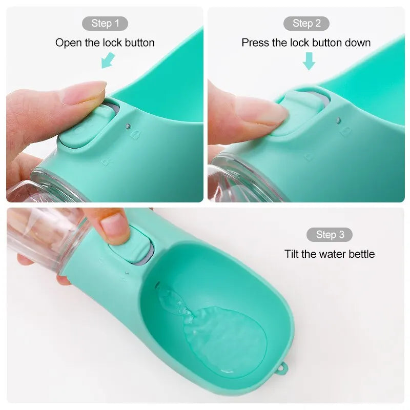 Pet Travel Water Bottle Portable Dog Water Bottle For Small Large Dogs Bowl Outdoor Walking Puppy Cat Drinking Bowl Dog Supplie