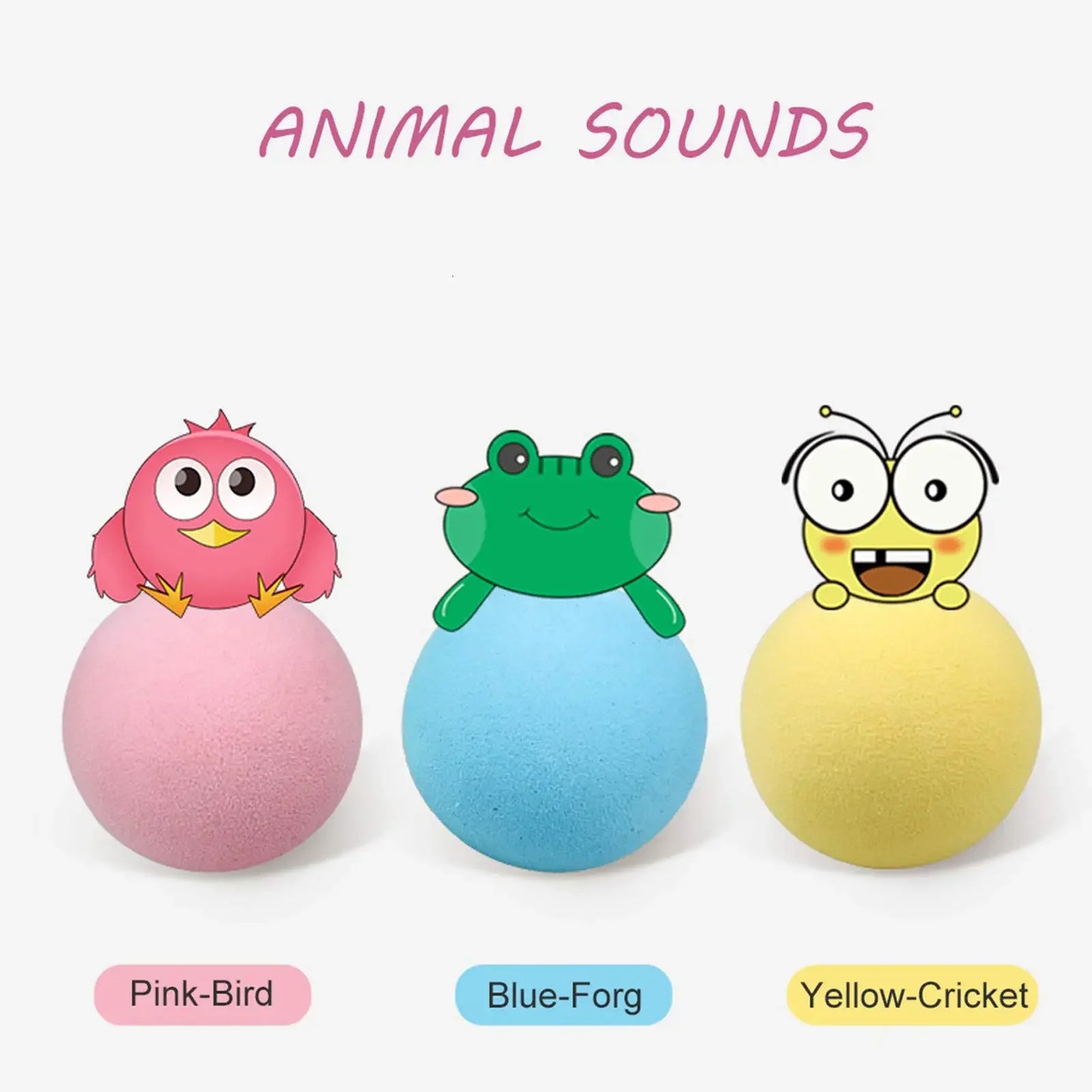 Interactive Ball Smart Cat Toys Plush Electric Catnip Training Toy Kitten Touch Sounding Pet Product Squeak Toy Ball