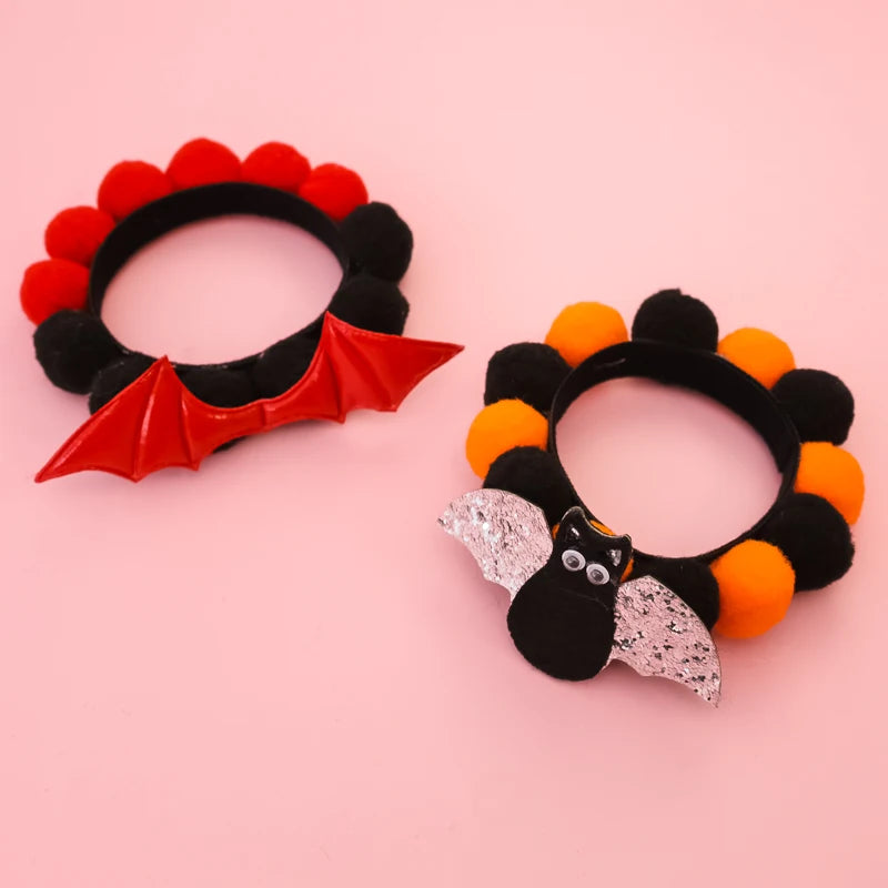 Halloween Dog Accessories Puppy Bow Tie Skull Pet Supplies Bow Pet Dog Bow Tie/tie Puppy Headdress  Harness