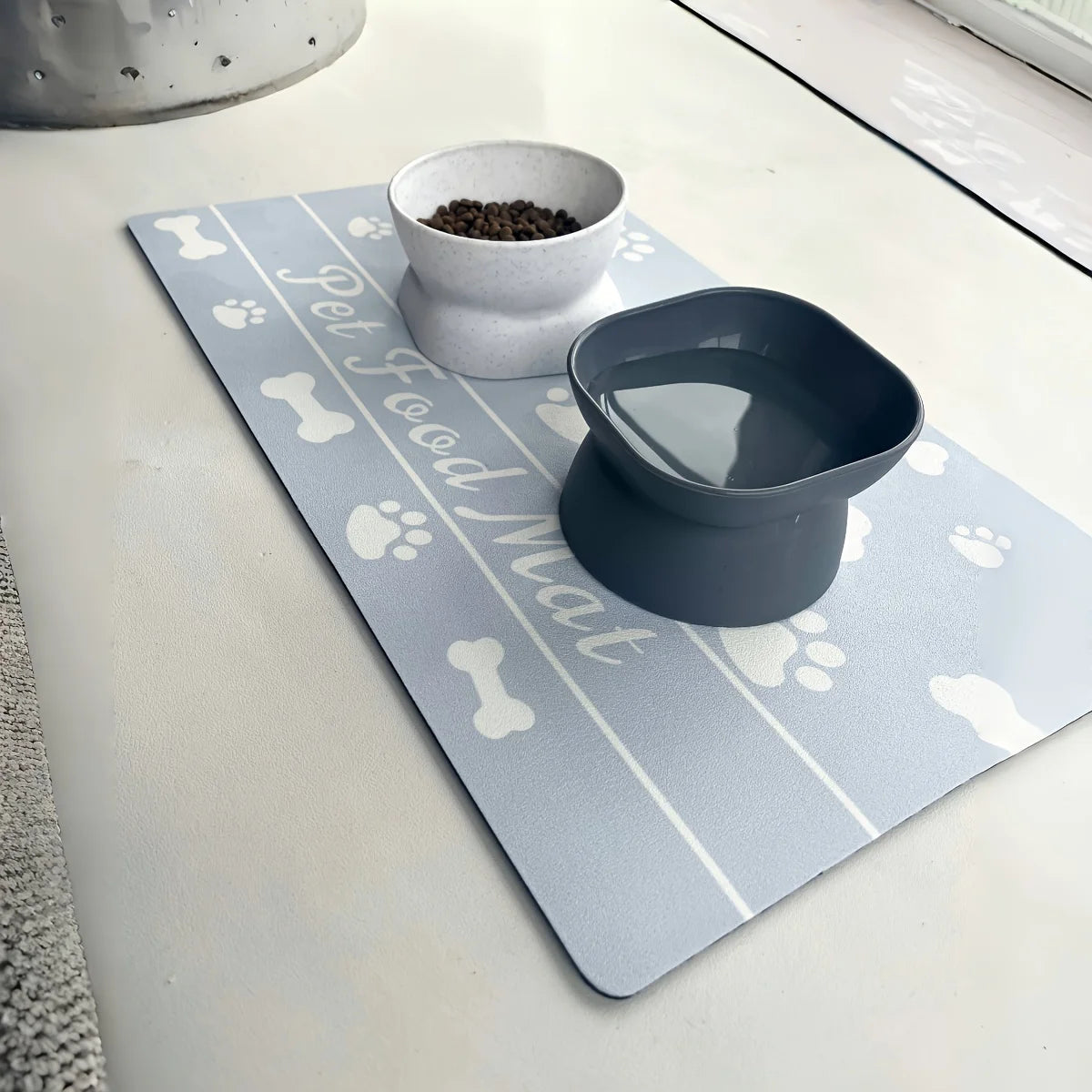 Pet Placemat No Stains Quick Dry Absorbent Dog Food Bowl Mat Cat Feed Mat Cat Dog Drinking Feeding Placemat Pet Feeder Pads