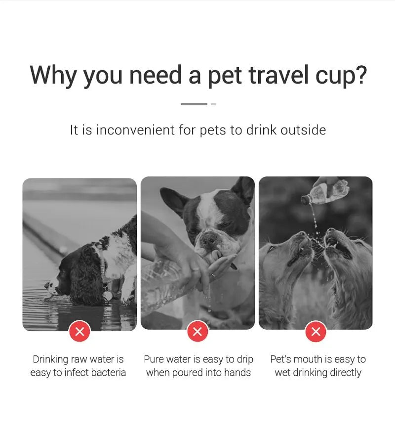 Pet Travel Water Bottle Portable Dog Water Bottle For Small Large Dogs Bowl Outdoor Walking Puppy Cat Drinking Bowl Dog Supplie