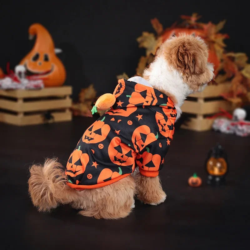 Dog, Cat, Pumpkin Hoodie Halloween Party Pet Clothing