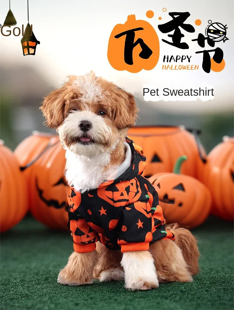 Dog, Cat, Pumpkin Hoodie Halloween Party Pet Clothing