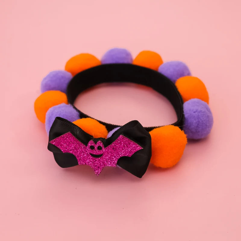 Halloween Dog Accessories Puppy Bow Tie Skull Pet Supplies Bow Pet Dog Bow Tie/tie Puppy Headdress  Harness