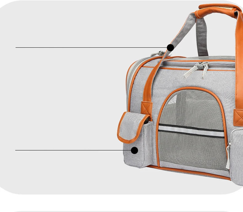 0-6 KG CAT Dog Pet airplane Carriers Breathable Mesh Foldable Large Capacity Cat Carrying Bag Outdoor Travel Pets Supplies bag