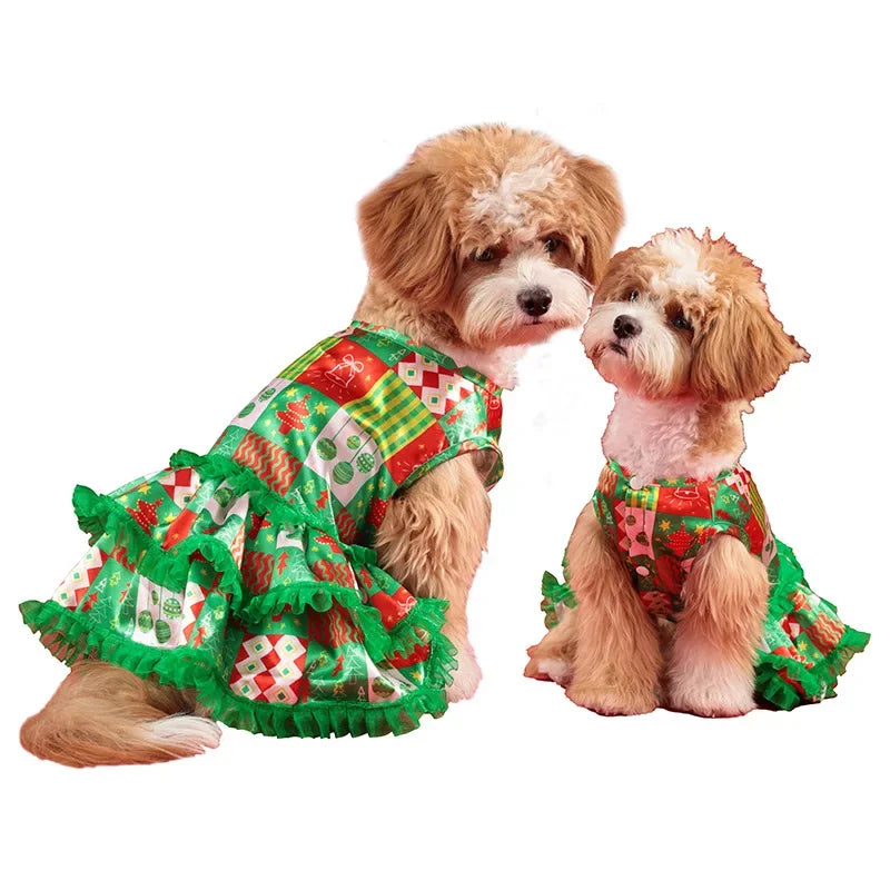 New Pet Clothes, Christmas Dresses, Cute Dog Clothes, Cat Christmas Party Costumes