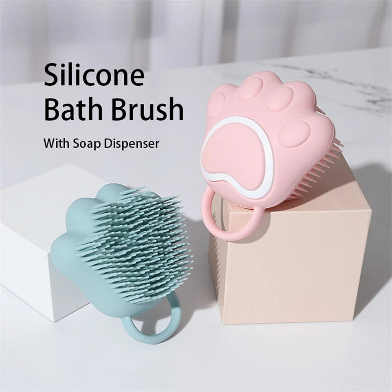 Silicone Pet Bath Brush Dog SPA Massage Comb Dogs Cats Shower Hair Grooming Comb Dog Cleaning Brush Pet Supplies