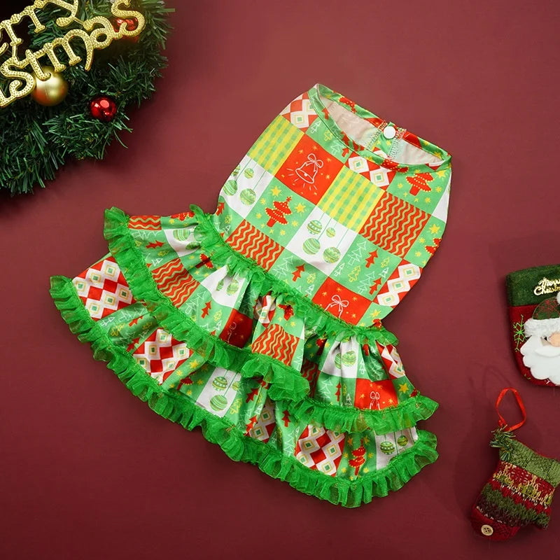 New Pet Clothes, Christmas Dresses, Cute Dog Clothes, Cat Christmas Party Costumes