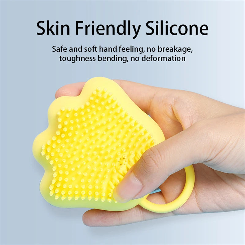 Silicone Pet Bath Brush Dog SPA Massage Comb Dogs Cats Shower Hair Grooming Comb Dog Cleaning Brush Pet Supplies