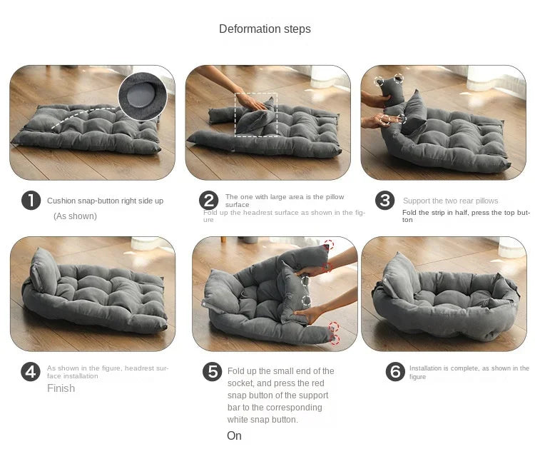 Kennel Mat Multi-functional Folding Pet Sofa Nest Can Be Deformed Multi-purpose Kennel Dog Bed House