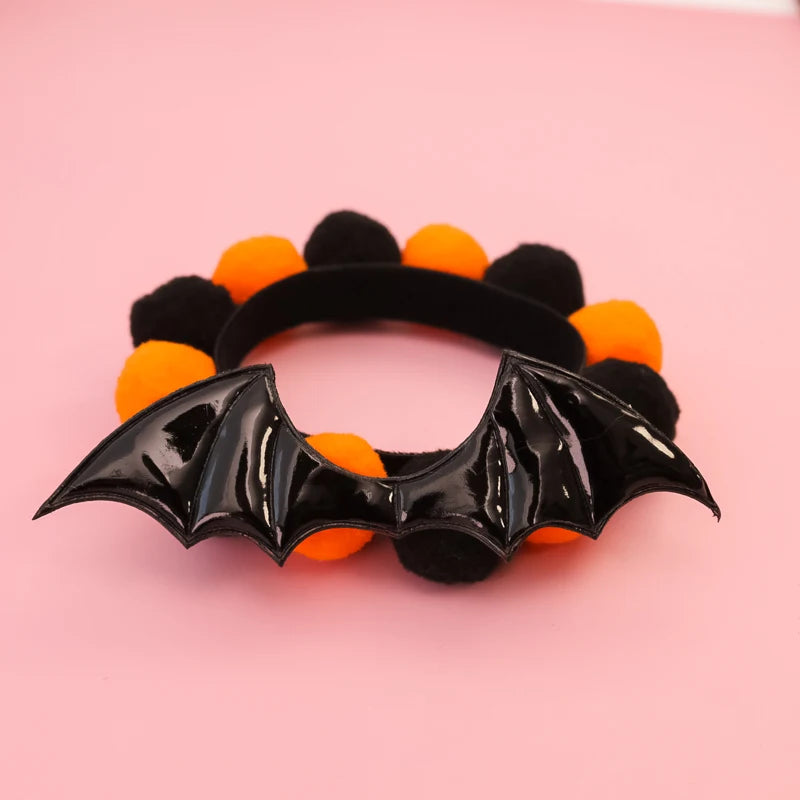 Halloween Dog Accessories Puppy Bow Tie Skull Pet Supplies Bow Pet Dog Bow Tie/tie Puppy Headdress  Harness